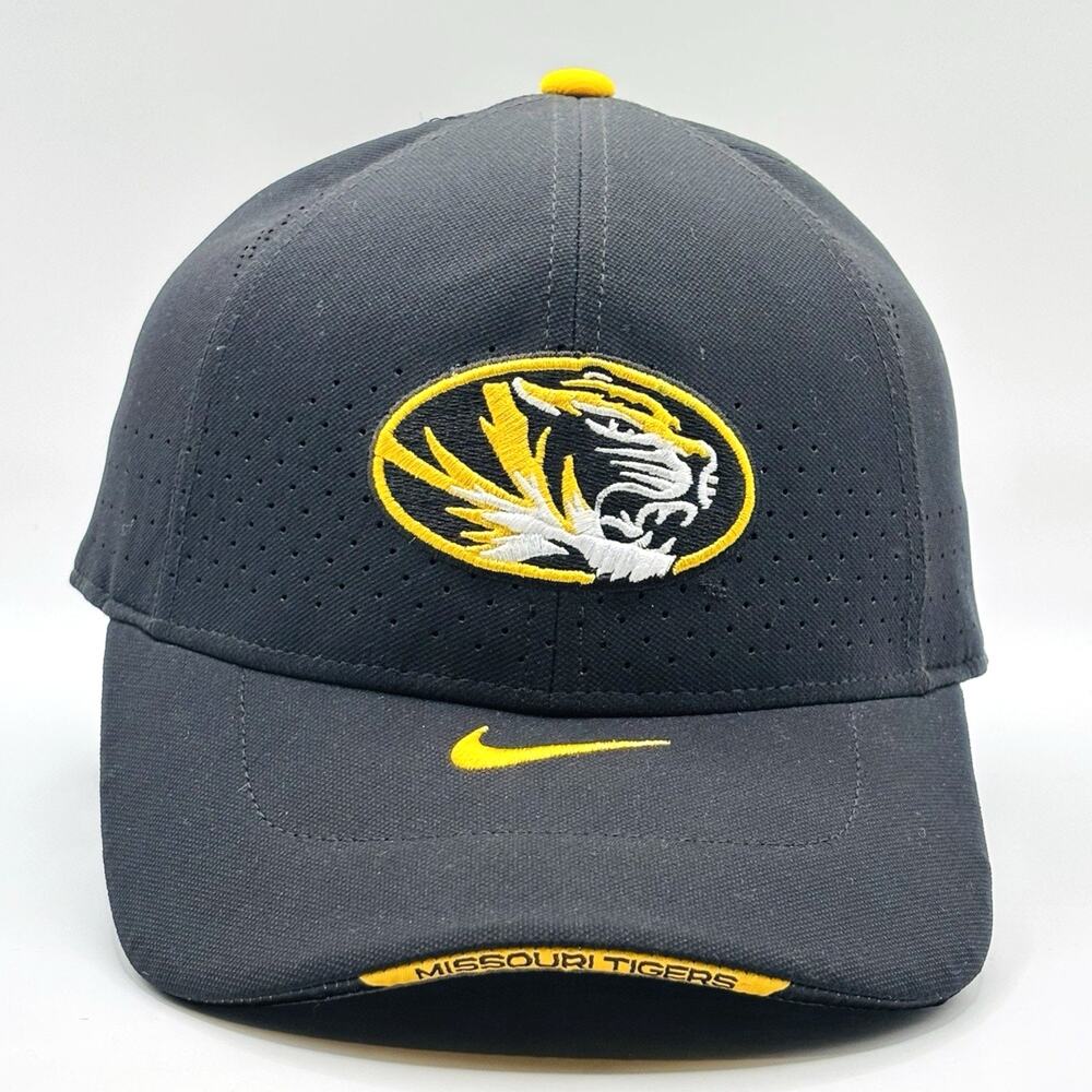 Missouri Tigers LOGO Nike On Field Cap / Hat MIZZOU Black Gold Legacy91